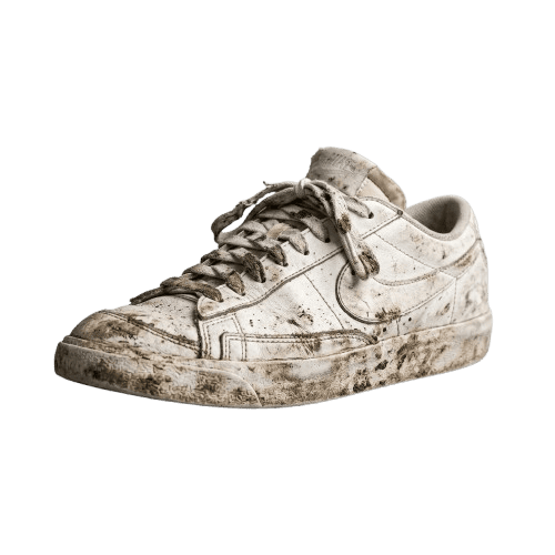 Sepatu Kotor Penuh Noda Sebelum Dicuci